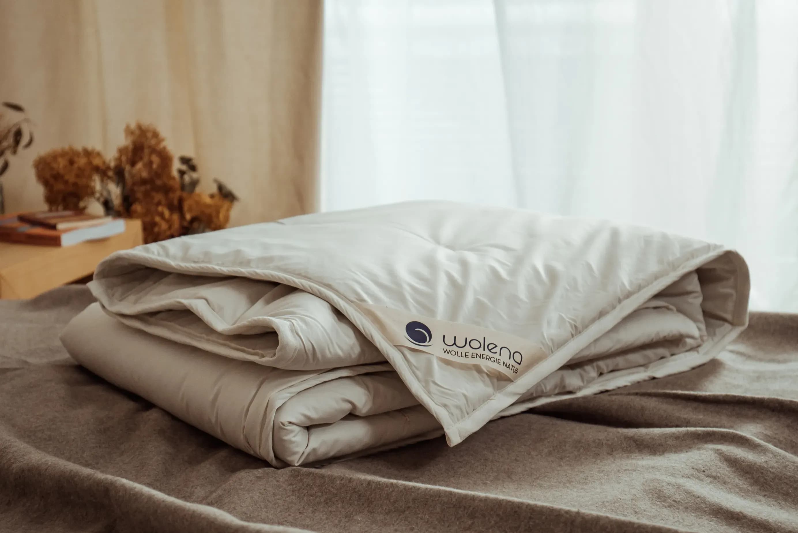 kühlende wolle-hanfzudecke