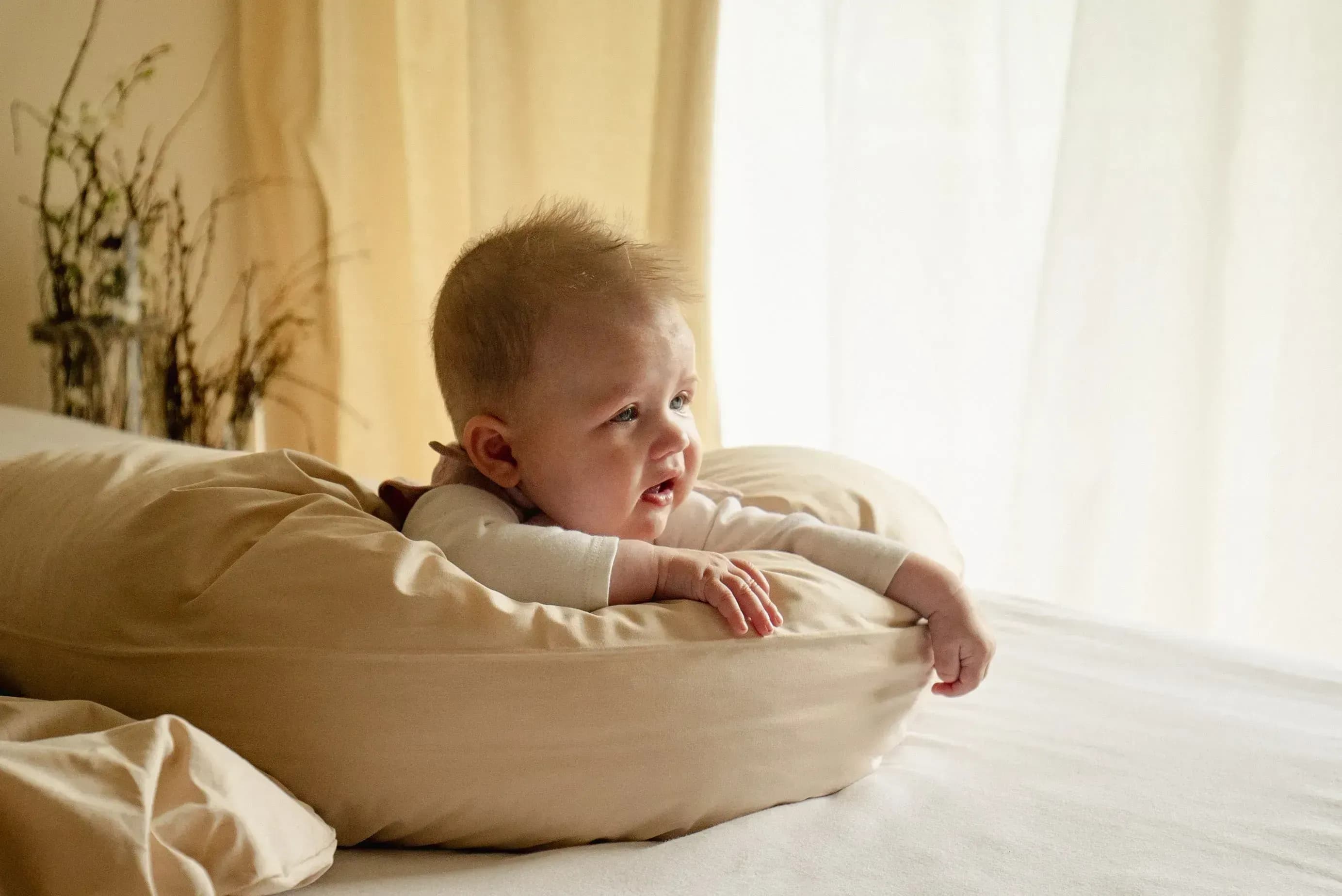 Stillkissen uni, weich, nachhaltig, ideal für Baby & Mama