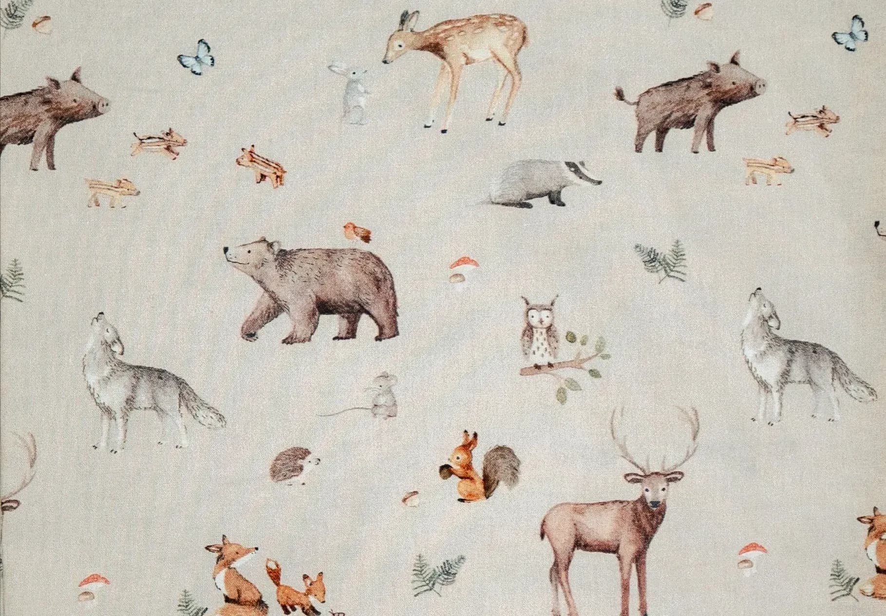 Stillkissen Waldtiere