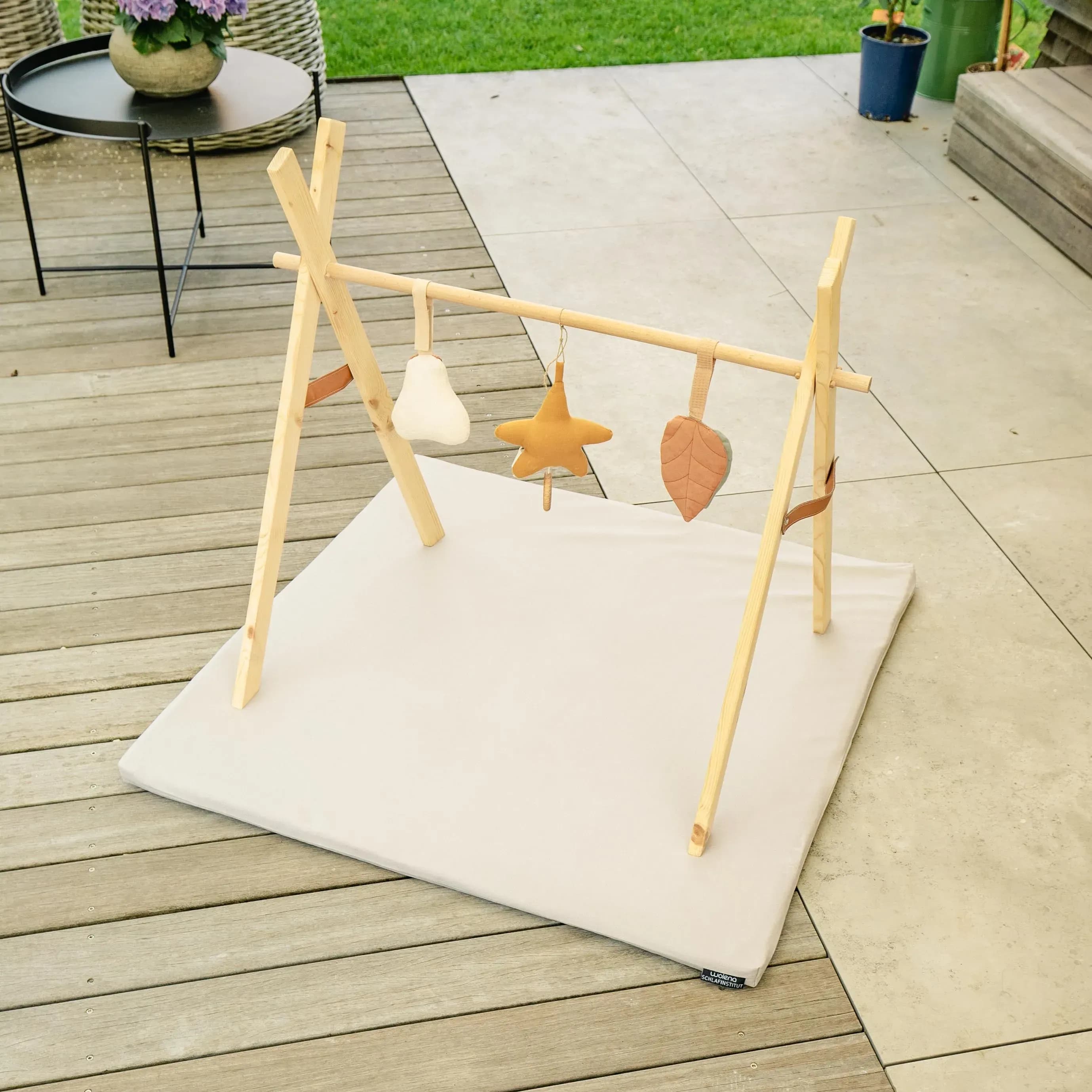 Krabbelauflage aus Bio-Baumwolle und Naturkautschuk – weich, natürlich und schadstofffrei